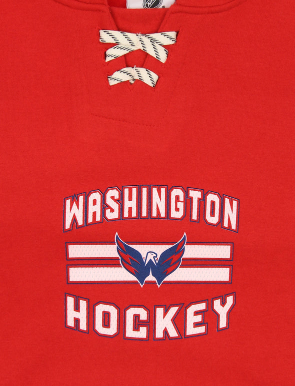 Outerstuff Washington Capitals NHL Boys Youth (8-20) Goal Maker Fan Classic Hoodie, Red