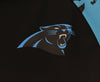 Zubaz NFL Men's Carolina Panthers  Full Zip Hoodie with Lava Sleeves