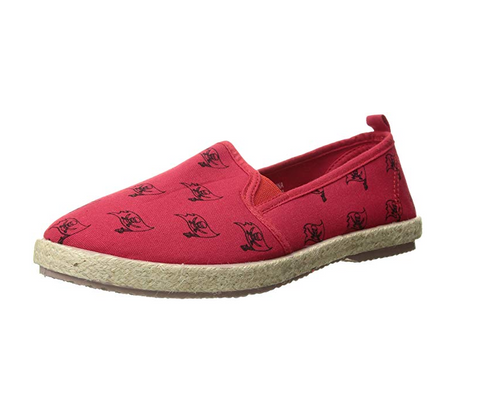 FOCO NFL Women's Tampa Bay Buccaneers Espadrille Canvas Shoe