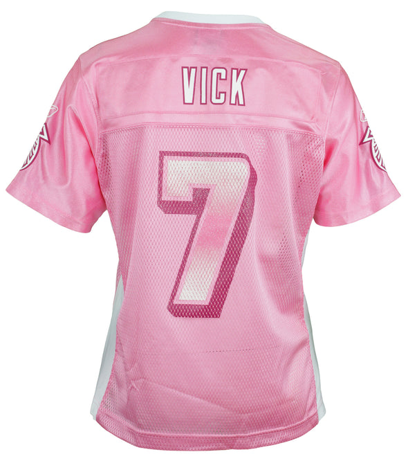 Reebok Atlanta Falcons Michael Vick #7 NFL Women's Fashion Jersey, Pink