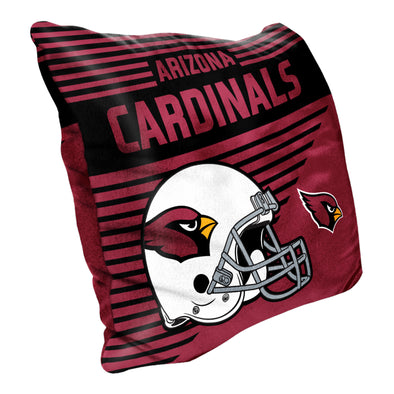 Northwest NFL Arizona Cardinals Velvet Stripes Throw Pillow, 16"x16"