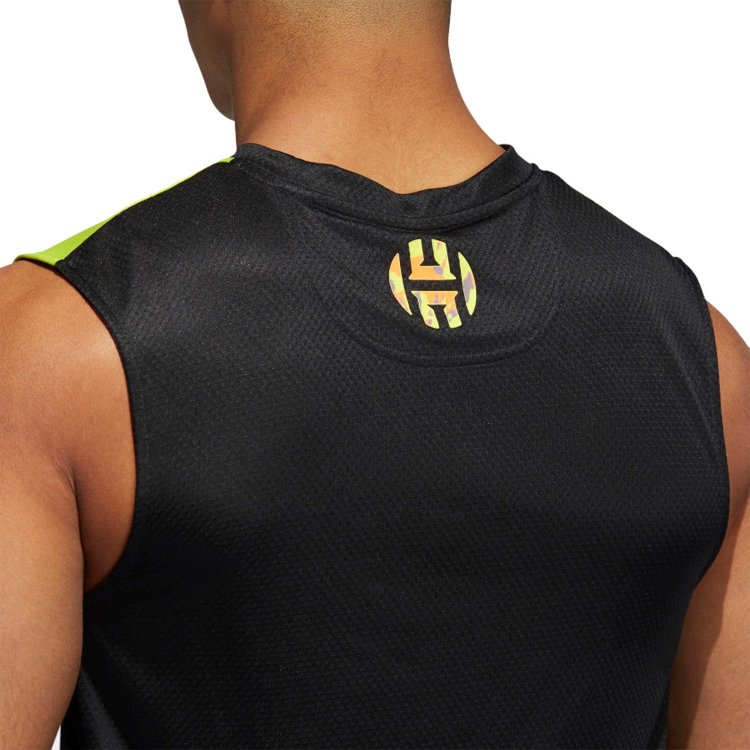 James Harden Adidas Mens Basketball Graphic T-Shirt Black Crew Short Sleeve  L