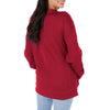 Zubaz NFL Women's Arizona Cardinals Team Color & Slogan Crewneck Sweatshirt