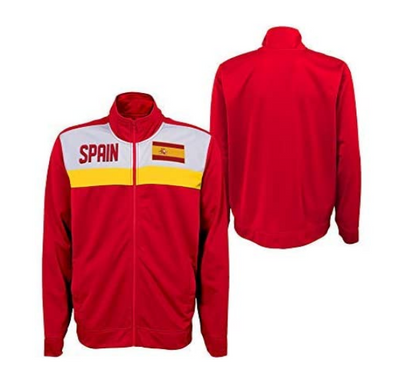 Outerstuff International Soccer Men's Spain Track Jacket, Red