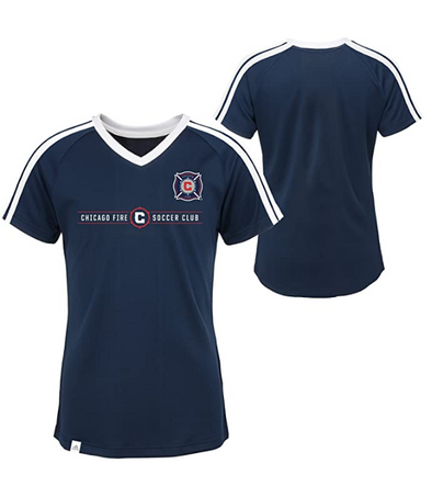 Adidas MLS Youth Girls (7-16) Chicago Fire Short Sleeve Club Top
