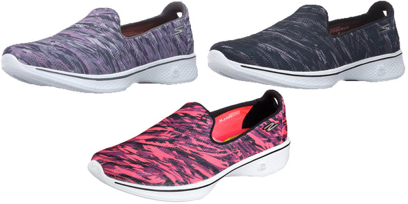 Skechers Women's Go Walk 4 Electrify Slip On Walking Sneakers, Color Options