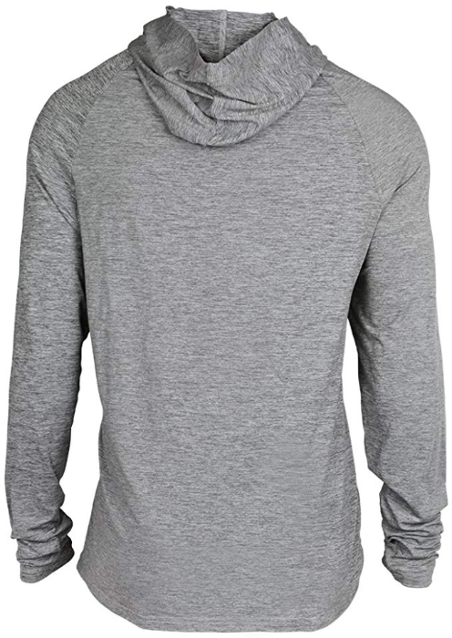 Zubaz NFL Football Men's New Orleans Saints Tonal Gray Lightweight Hoodie