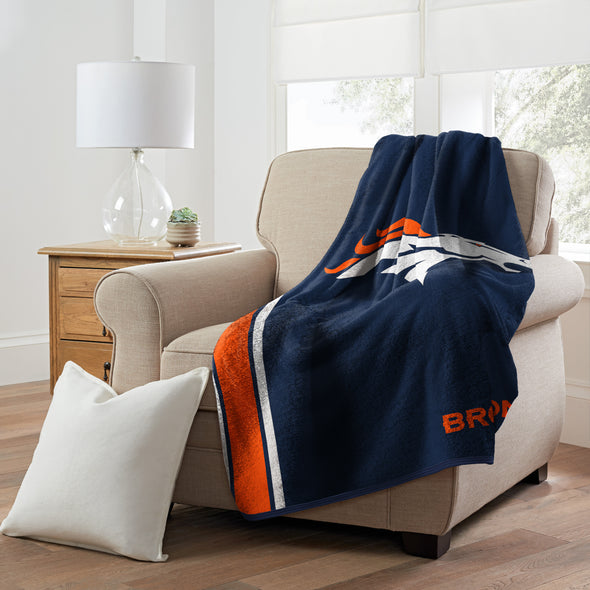 Northwest NFL Denver Broncos Sherpa Throw Blanket