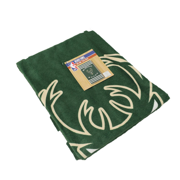 Northwest NBA Milwaukee Bucks "Stripes" Beach Towel, 30" x 60"
