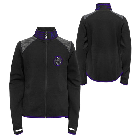 Outerstuff NBA Youth Girls Sacramento Kings Aviator Full Zip Jacket
