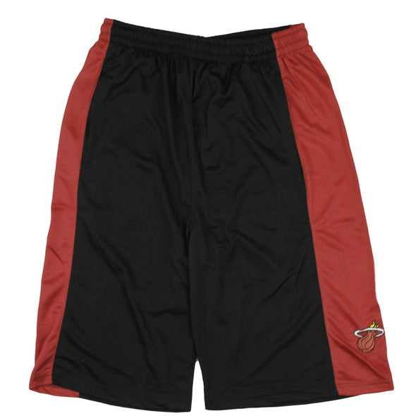 Zipway Men's Big NBA Miami Heat Team Color Shorts, Black