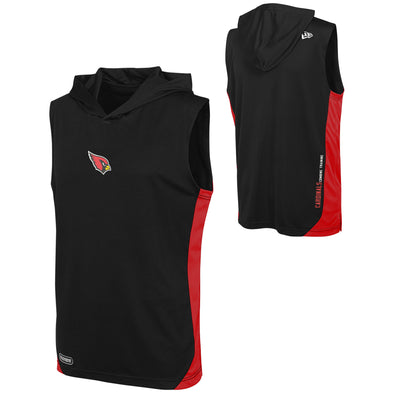 New Era NFL Men's Arizona Cardinals Champions Flair Hooded Muscle T-Shirt, Black