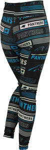 Zubaz NFL Women's Carolina Panthers Column 24 Style Leggings