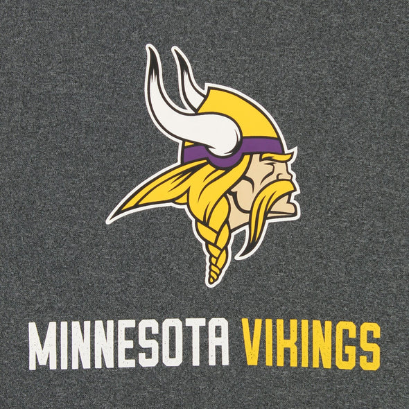 Zubaz NFL Minnesota Vikings Men's Heather Grey  Fleece Hoodie