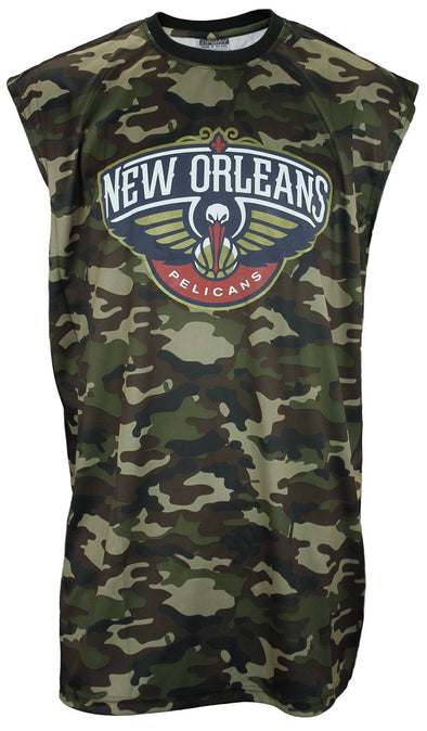 Zipway NBA Men's Big & Tall New Orleans Pelicans Sleeveless Camo Muscle Shirt