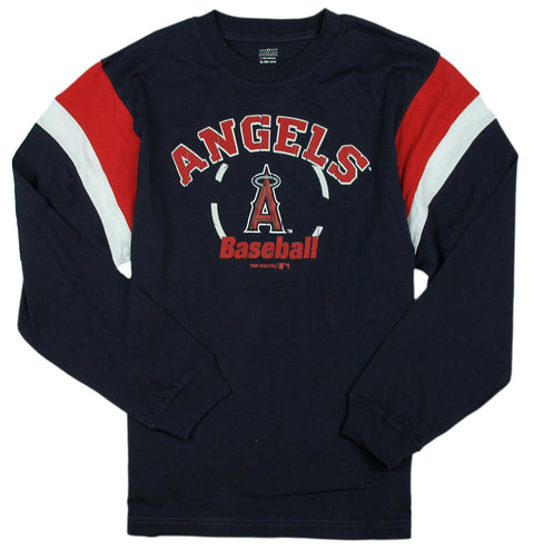 MLB Baseball Kids / Youth Los Angeles Angels Long Sleeve Shirt - Navy Blue