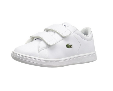 Lacoste Toddlers Carnaby Evo Bl 1 Spi Sneaker, White/Navy