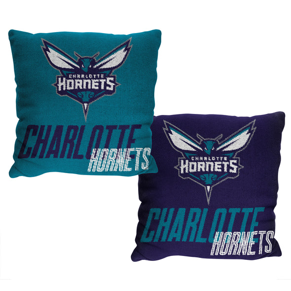 Northwest NBA Charlotte Hornets Double Sided Jacquard Accent Throw Pillow