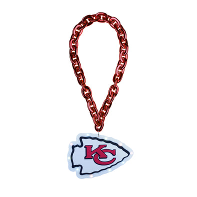 FOCO NFL Kansas City Chiefs Team Big Logo Light Up Chain