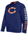 Zubaz NFL Men's Chicago Bears Solid Team Hoodie with Camo Lined Hood