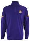 adidas NCAA Men's East Carolina Pirates Team Logo 1/4 Zip Pullover, Purple