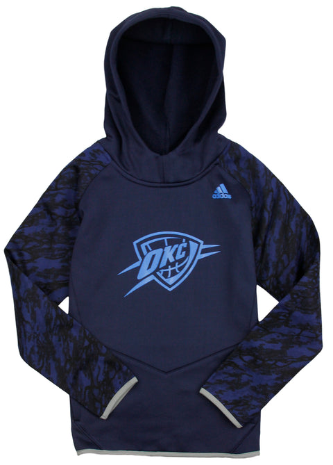 Adidas NBA Youth Boys Oklahoma City Thunder Immortal Performance Hoodie, Navy
