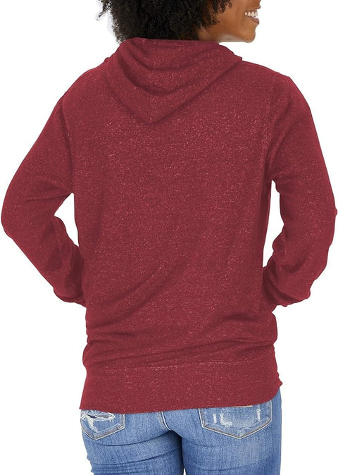 Zubaz NFL Women's Arizona Cardinals Marled Soft Hoodie