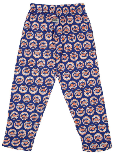 Zubaz MLB Men's New York Mets Big Logo Print Lounge Pants