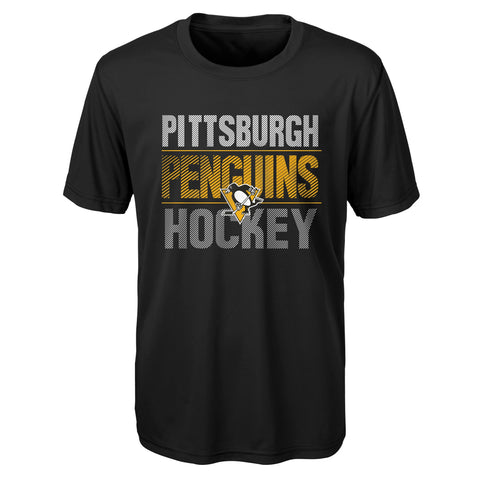 Outerstuff NHL Youth Boys (8-20) Pittsburgh Penguins Performance Long & Short Sleeve T-Shirt Set