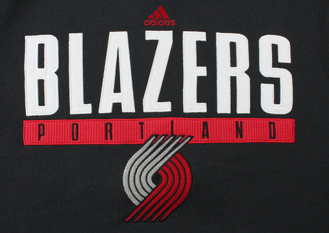 Adidas NBA Men's Portland Trail Blazers Tipoff Playbook Pullover Hoodie, Black