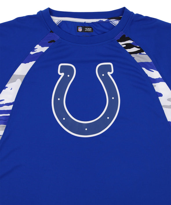 Zubaz NFL Men's Indianapolis Colts Camo Solid T-Shirt