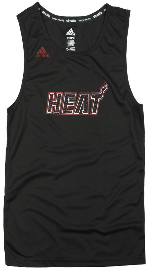 Adidas NBA Youth Boys Miami Heat Perfect Performance Jersey Tank, Black