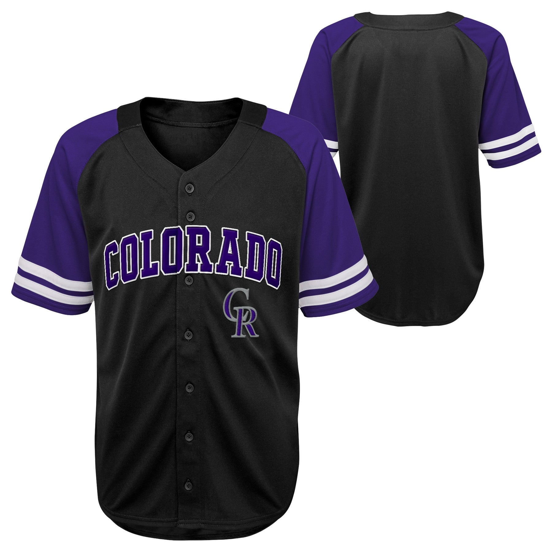 Outerstuff MLB Kids Colorado Rockies Button Up Baseball Team Home Jers –  Fanletic