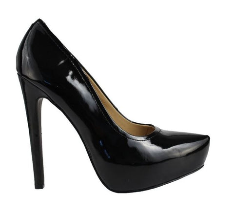 Kelsi Dagger Blase Patent Leather Pumps Platform Heels, Black