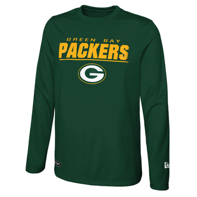 New Era Green Bay Packers NFL Men's Stated 2.0 Crew Fleece Sweatshirt, Green