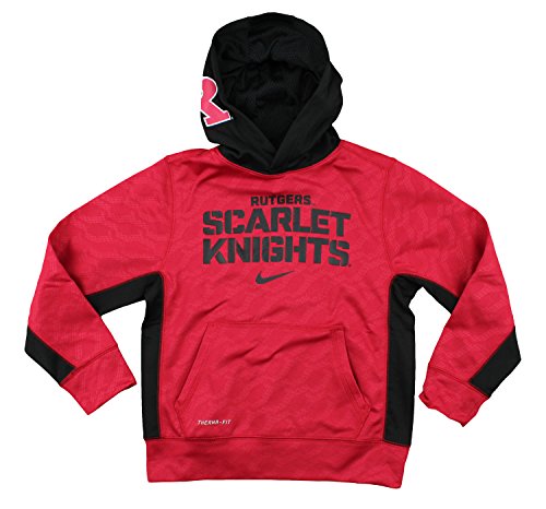 Nike NCAA Youth Rutgers Scarlet Knights DriFIT Athletic Pullover Hoodie