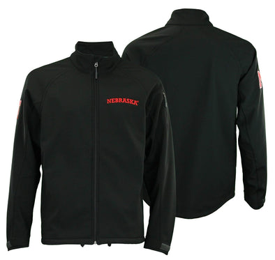 OuterStuff NCAA Men's Nebraska Cornhuskers Fleece Jacket, Black