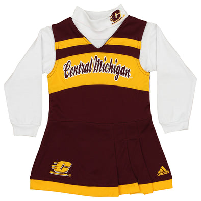 Outerstuff NCAA Toddler Girls Central Michigan Chippewas Cheer Jumper Dress