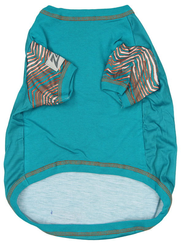 Zubaz X Pets First NFL Miami Dolphins Team Pet T-Shirt For Dogs