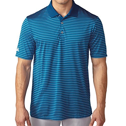 adidas Golf Men's Performance 3-Color Stripe Polo Short Sleeve Shirt, Several Colors