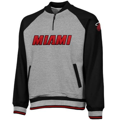 Zipway NBA Basketball Men's Miami Heat Pullover Fleece Sweatshirt, Gray