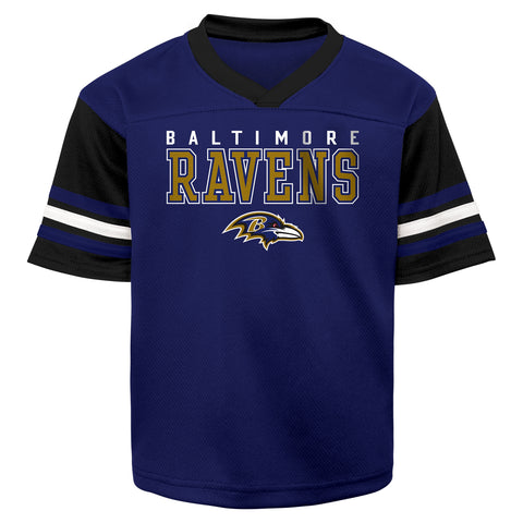 Outerstuff NFL Youth Boys Baltimore Ravens Team Logo Knit Top Jersey