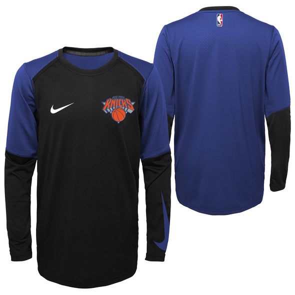 Nike NBA Youth Boys New York Knicks Dry Top Long Sleeve T-Shirt