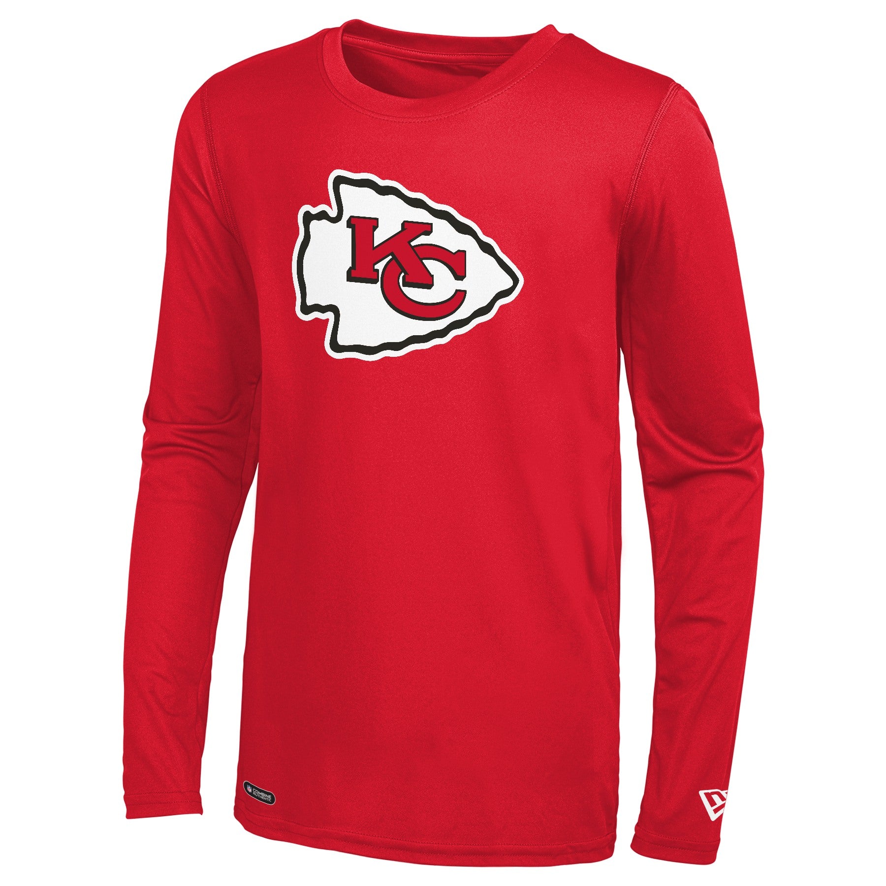 Kansas City Chiefs New Era Current Day Long Sleeve Hoodie T-Shirt - Red