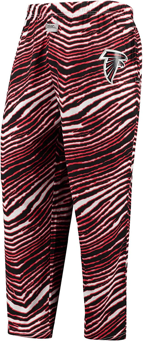 Zubaz Atlanta Falcons Men's Zebra Left Hip Logo Track Pant