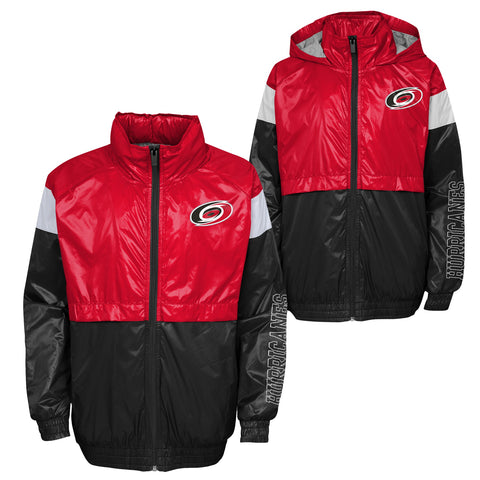 Outerstuff NHL Youth Boys Carolina Hurricanes Goal Line Stand Windbreaker Jacket