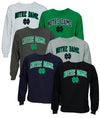 NCAA Men's Notre Dame Fighting Irish Logo Pullover Fleece Crew Sweatshirt