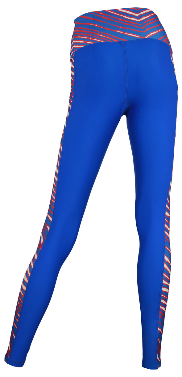 Zubaz NFL Women's Buffalo Bills Elevated Leggings With Zebra Accents