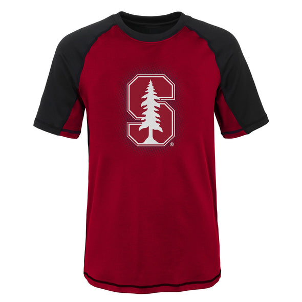 Outerstuff NCAA Youth Stanford Cardinal Color Block Rash Guard Shirt