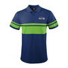 FOCO Men's NFL Seattle Seahawks Stripe Polo Shirt